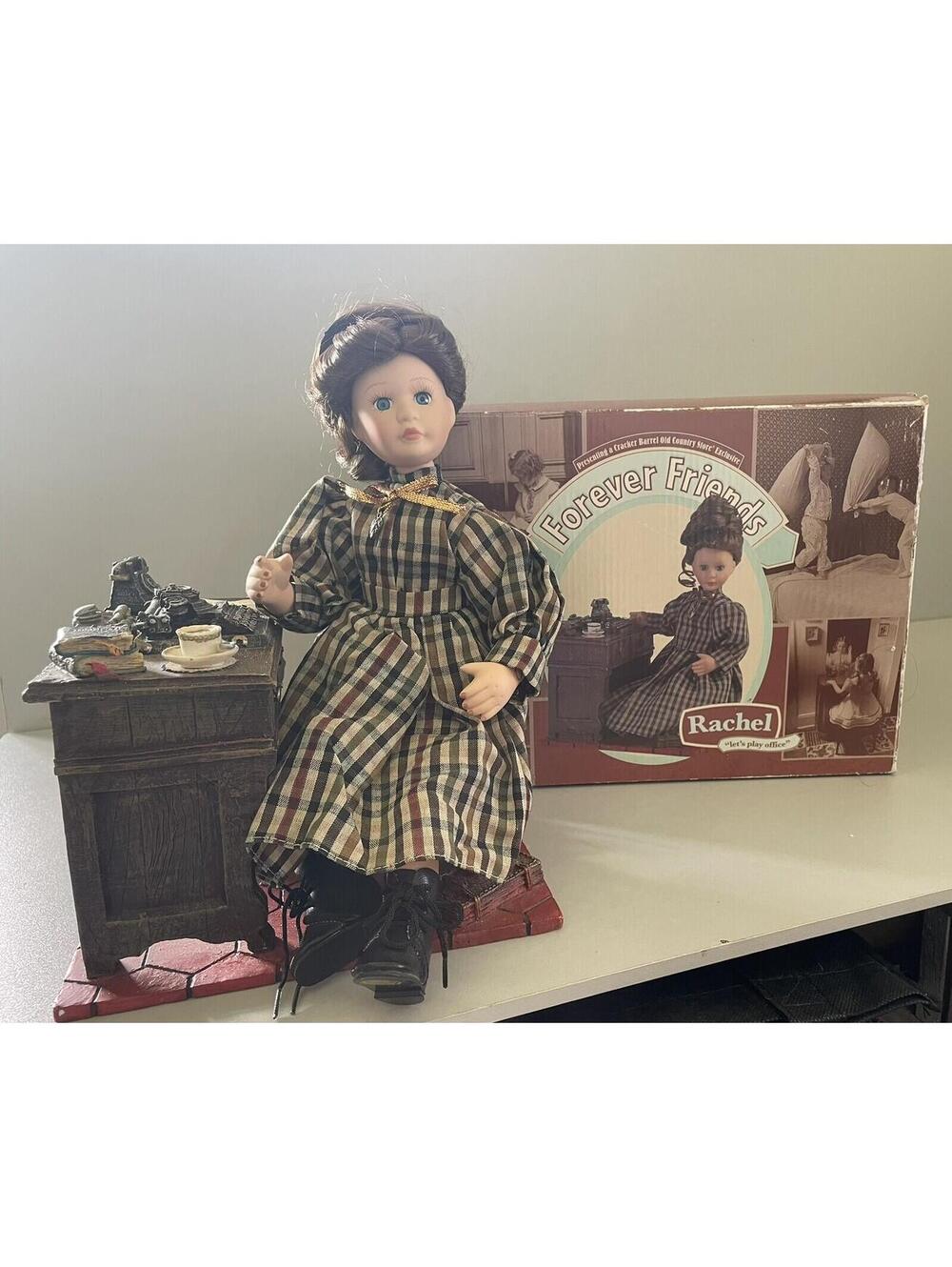 CRACKER BARREL Forever Friends RACHEL "Let's Play Office" Set w/ Box